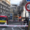 Une épaisse fumée noire après un incendie dans le 9e à Lyon
