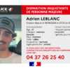 La police nationale lance un appel à témoins après la disparition d’Adrien Leblanc